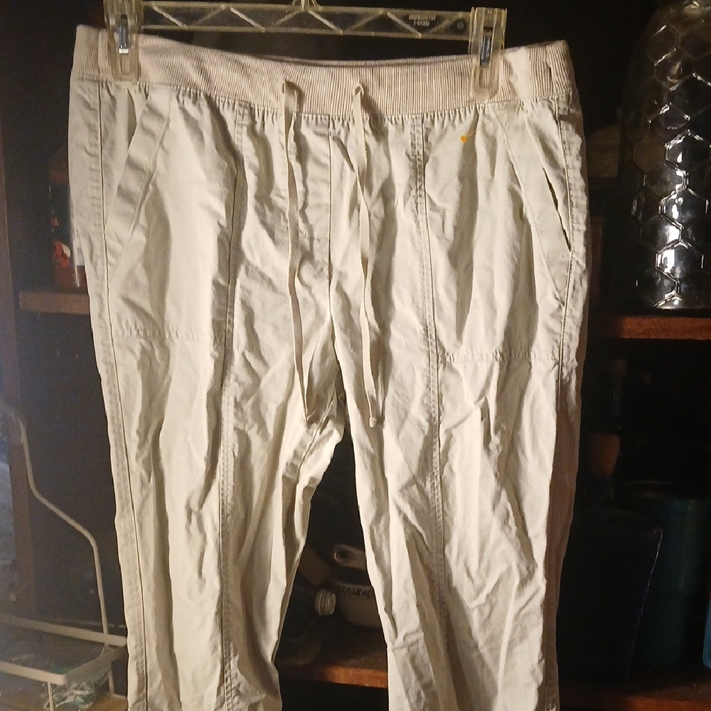 Talbots Men's Light Cream Joggers- Size 14